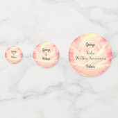 Ruby Wedding Jubiläumstisch Confetti Konfetti (Vorderseiten)