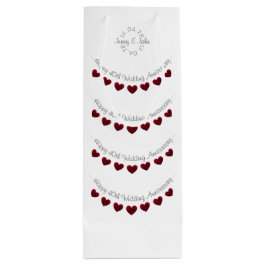 Ruby Wedding Jubiläumsweinbeutel Geschenktüte Für Weinflaschen