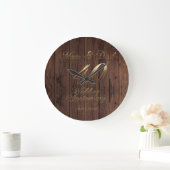 Ruby Wedding Parents (40. Hochzeit) Große Wanduhr (Zuhause)