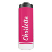 Ruby White | elegant | Minimal | Angepasst Thermosbecher (Vorderseite)