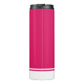 Ruby White | elegant | Minimal | Angepasst Thermosbecher (Rückseite)