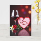 Ruby Wine Frohen Muttertag Grußkarte Karte (Gelbe Blume)