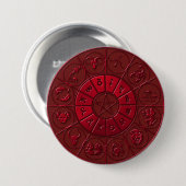 Ruby-Zodiacal-Button Button (Vorne & Hinten)