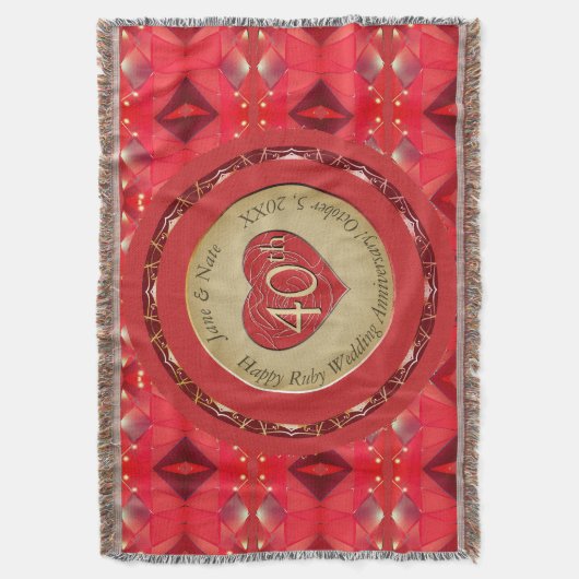 Ruby zum 40. Jahrestag Decke (Vorderseite Vertikal)