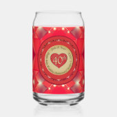 Ruby zum 40. Jahrestag Dosenglas (Rückseite)