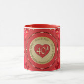 Ruby zum 40. Jahrestag Tasse (Zentrum)