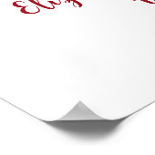 Ruby zum 40. Jubiläum Begrüßungszeichen für Blumen Poster (Ecke)