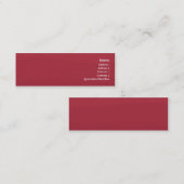 Rubyred Welle - dünn Mini Visitenkarte (Vorne/Hinten)