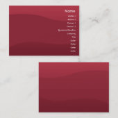 Rubyred Welle - mollig Visitenkarte (Vorne/Hinten)