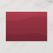 Rubyred Welle - mollig Visitenkarte (Rückseite)