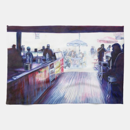 Ruby's Coney Island Geschirrtuch (Horizontal)
