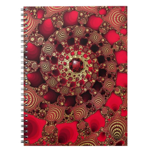 Rubys & Gold-Notebook Notizblock (Vorderseite)