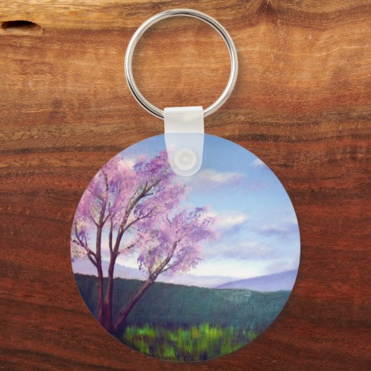 Rubys' Jacaranda Schlüsselanhänger (Vorderseite)