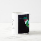 Rubythroat bei der Tasse der Nachtkunst (Mittel)