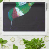 "Rubythroat bei Nacht" Küchentücher (Gefaltet)