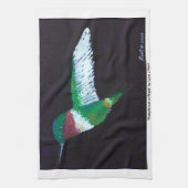 "Rubythroat bei Nacht" Küchentücher (Vertikal)