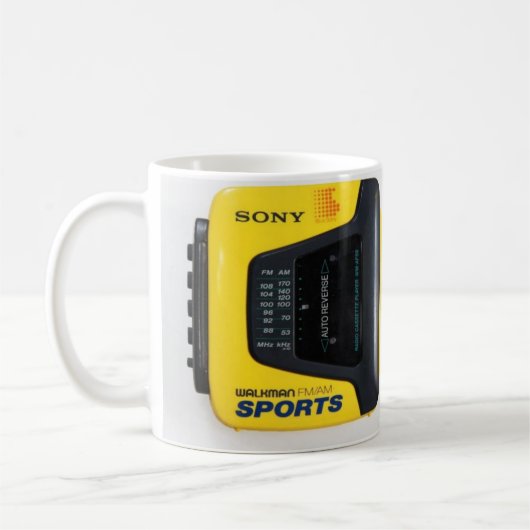 Rück Becher Walkman Kaffeetasse (Links)