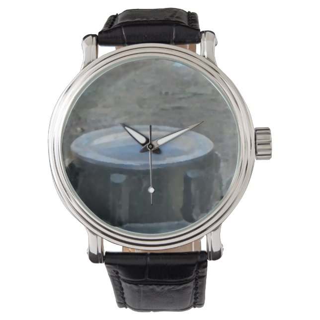 Rück Custom Barrel Armbanduhr (Vorderseite)