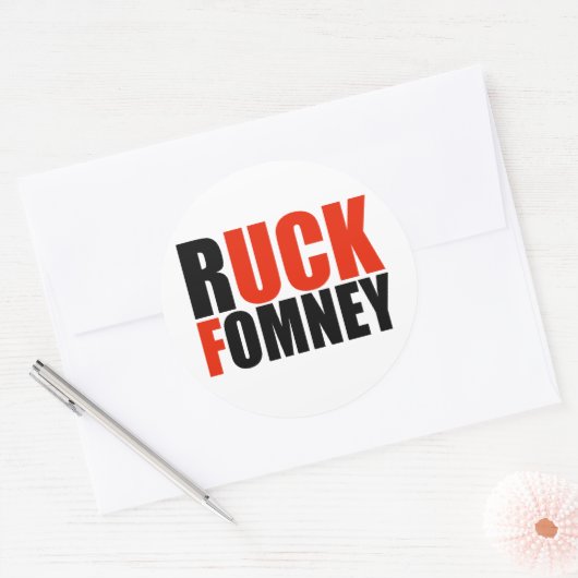 RUCK FOMNEY- RUNDER AUFKLEBER (Umschlag)
