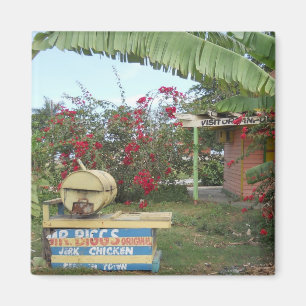 Ruck-Huhn-Stand in Negril, Jamaika 2011 Magnet