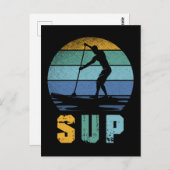 Rück-Paddelbrett Postkarte (Vorne/Hinten)