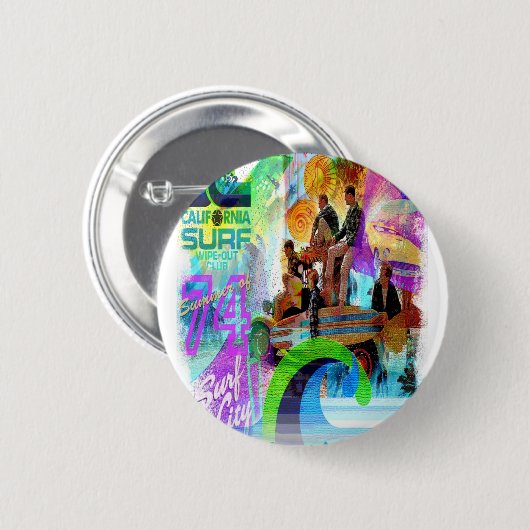 Rück Surfing Badge Button (Vorne & Hinten)