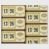 Rück-Uhr-Radio Geschenkpapier (Flach)