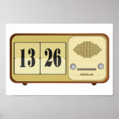 Rück-Uhr-Radio Poster (Vorne)