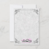 Rück Vintage wedding invitation Einladung (Rückseite)