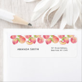 Rückadressbeschriftung für Pfirsiche (Insitu)