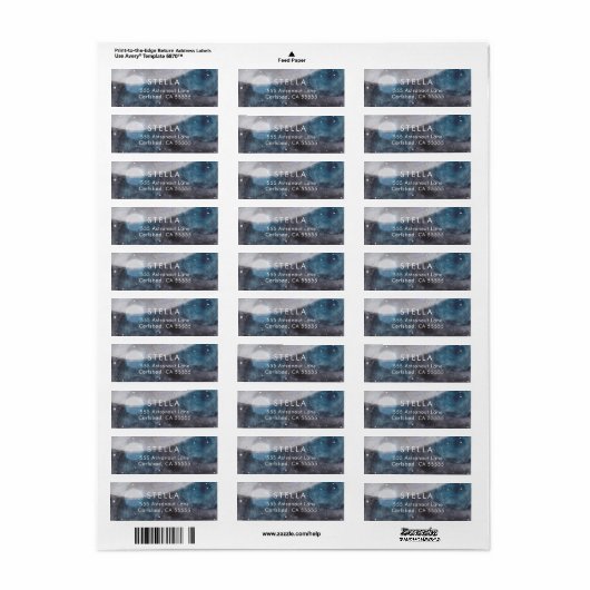 Rückadressekennzeichen für Space Explorer (Vorne)