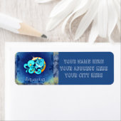 Rückadresslabel Aquarius (Insitu)