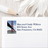 Rückadressschild für die Golden Gate Bridge (Insitu)