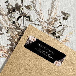 Rückadressschild für tropische Rose