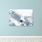 Rückansicht der drei wichtigsten Motor Leinwanddruck (Insitu (Holzboden))