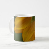 Rückansicht der Sonnenblume Kaffeetasse (Vorderseite Links)
