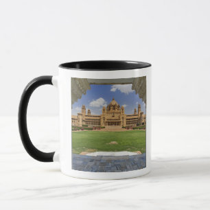 Rückansicht des Umaid Bhawan Palace Hotels, Jodjpu Tasse