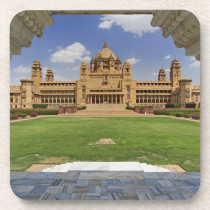 Rückansicht des Umaid Bhawan Palace Hotels, Jodjpu Untersetzer