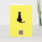 Rückansicht einer unbeaufsichtigten schwarzen Silh Karte (Rückseite)