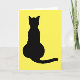 Rückansicht einer unbeaufsichtigten schwarzen Silh Karte