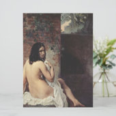 Rückansicht eines Bather (Francesco Hayez) Karte (Stehend Vorderseite)