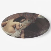 Rückansicht eines Bather (Francesco Hayez) Pappteller (Schrägansicht)