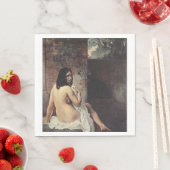 Rückansicht eines Bather (Francesco Hayez) Serviette (Beispiel)