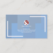 Ruckartig bewegender blaue visitenkarte (Rückseite)