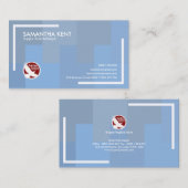 Ruckartig bewegender blaue visitenkarte (Vorne/Hinten)