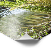 Rückbeleuchtete Palmen Fotodruck (Ecke)