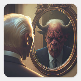 Rückbesinnung auf das Böse Quadratischer Aufkleber