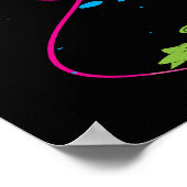 Rückblende auf den Neonsneaker der 80er Jahre Poster (Ecke)