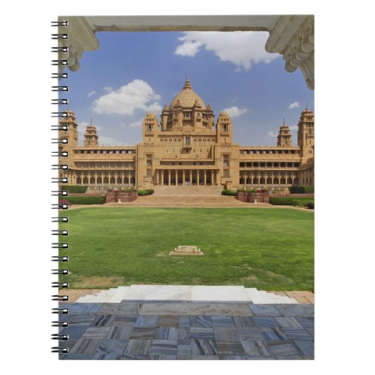 Rückblick auf das Umaid Bhawan Palace Hotel, Jodjp Notizblock (Vorderseite)