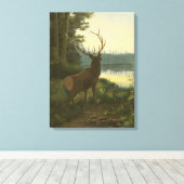 Rückblick auf den Elk Blick auf den See Leinwanddruck (Insitu (Holzboden))